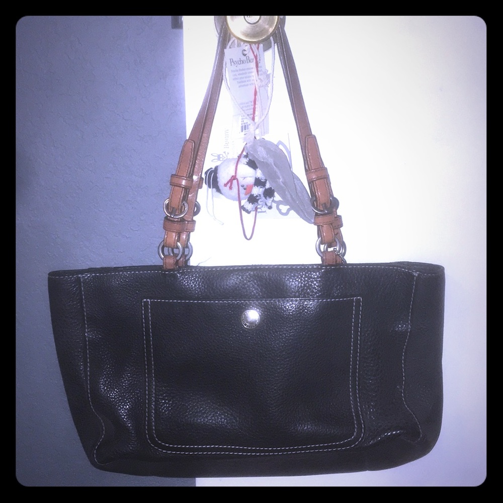 Coach leather tote